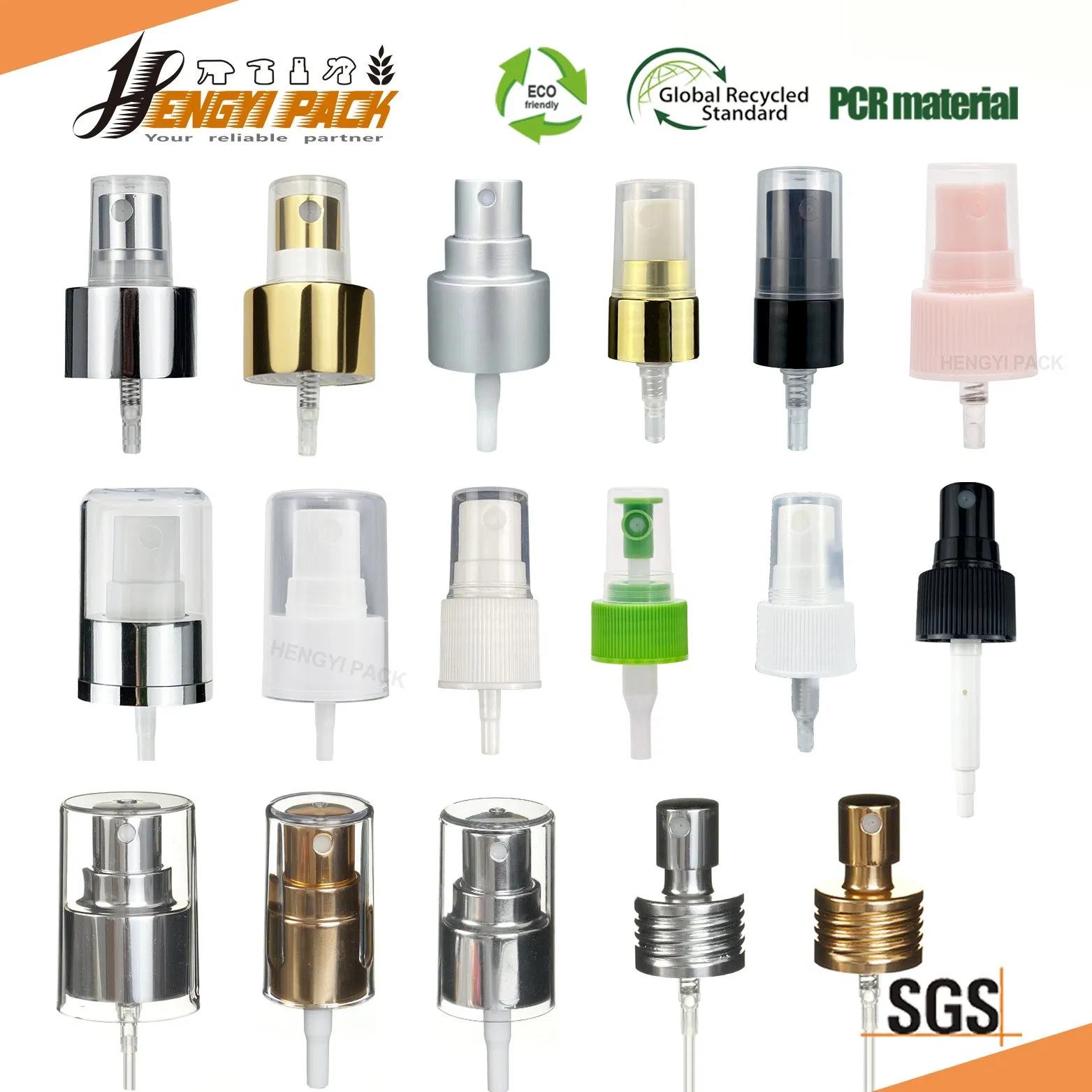 Factory 24/410 28/410 Fine Mist Sprayer / Aluminium UV Coated Metal Spray Head / Mini Handy Pump Nozzle Cap / Chemical Resistant No Metal Plastic Sprayer