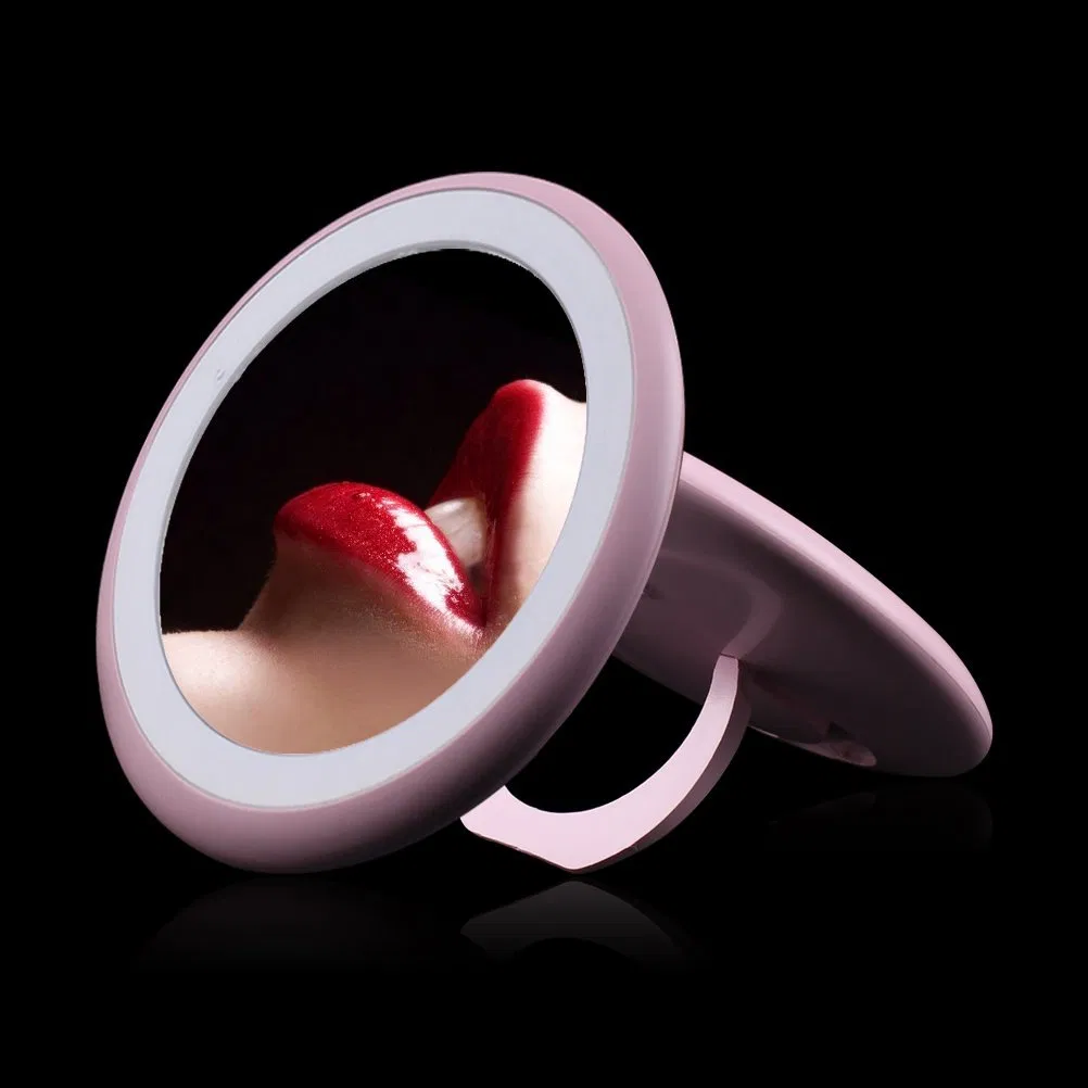 Travel Makeup Mirror Compact Mirror Sets with Lights Dimmable LED Esg10554