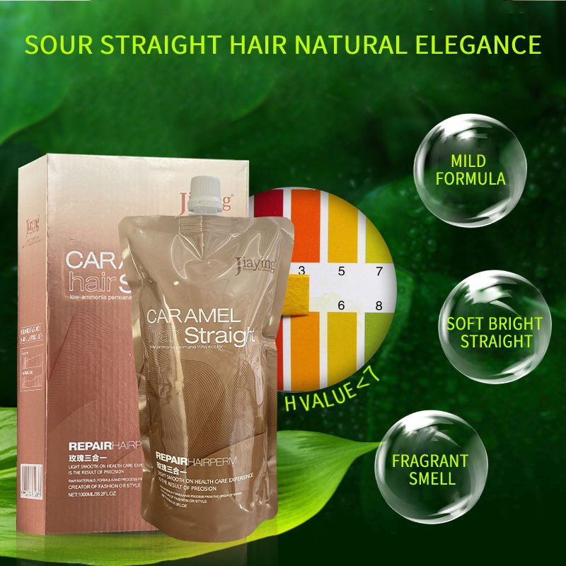 Professional Salon Keratin Perm Cream Hair Straighten Rebonding Treatment