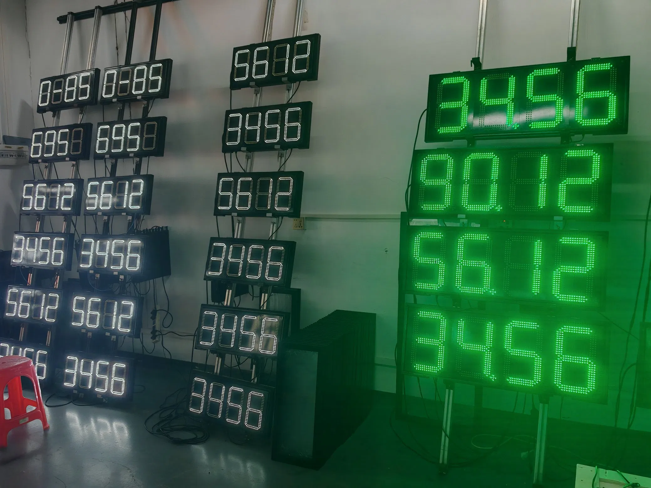 Large 24 Inch 7 Segment LED Hot Selling LED Display 4digit 7 Segment LED Display for Gas Station Signs