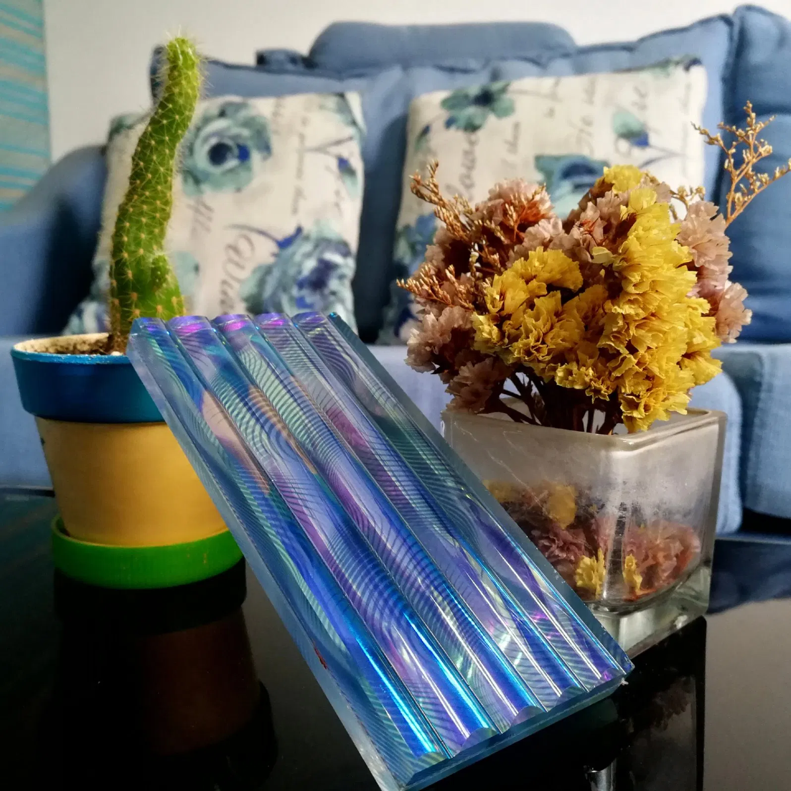 Vibrant 5mm 6mm 8mm Dichroic Moru Wire Glass Art