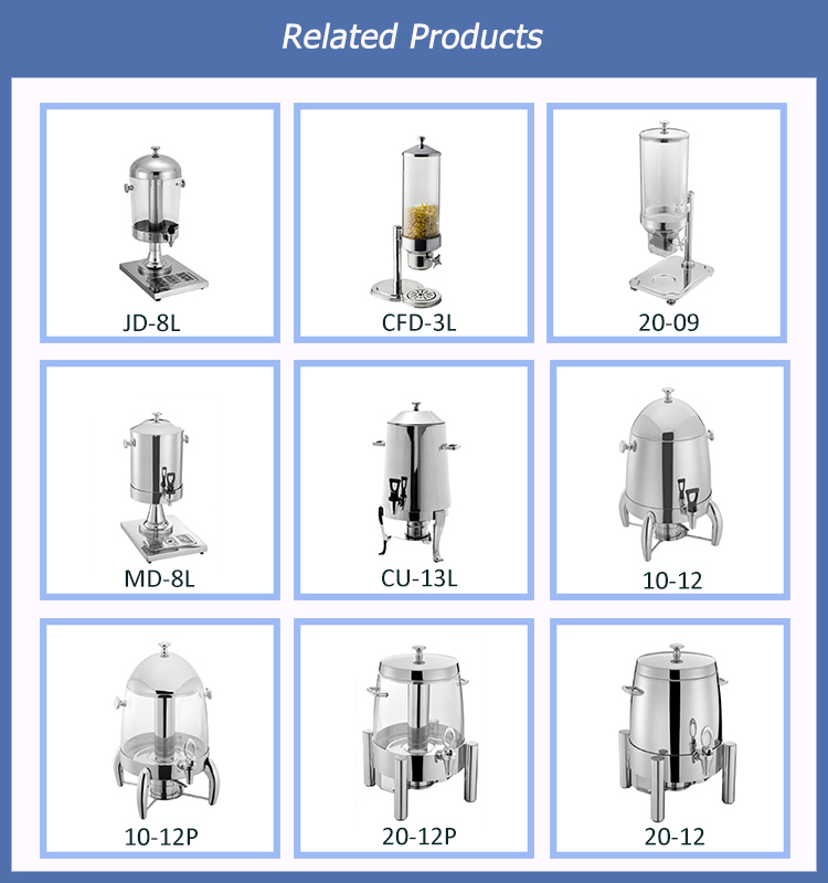 High Quality Stainless Steel Round Chafing Dish Buffet Pot