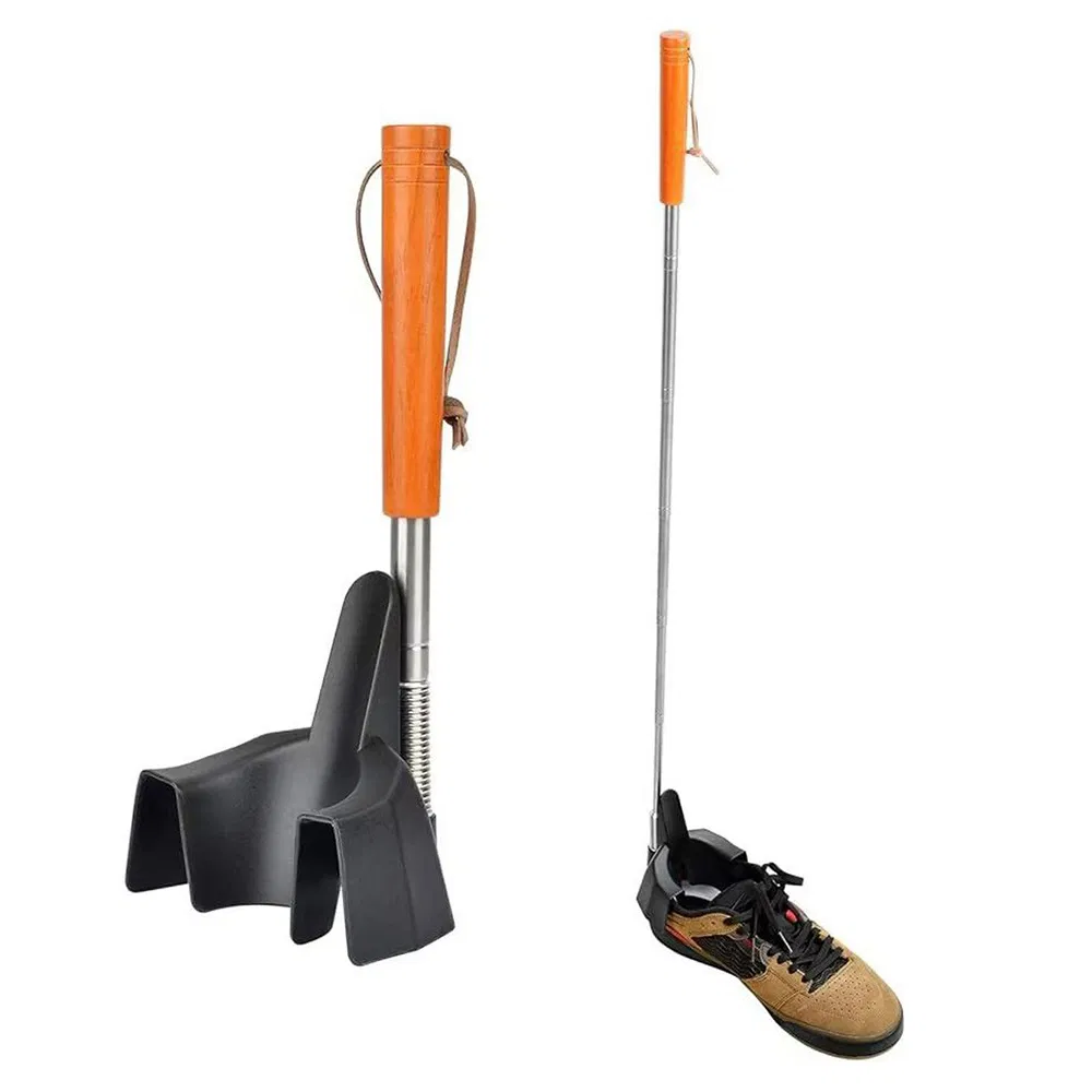 Adjustable Telescopic Shoe Horn Long Handle with Heel Protection Ez29014