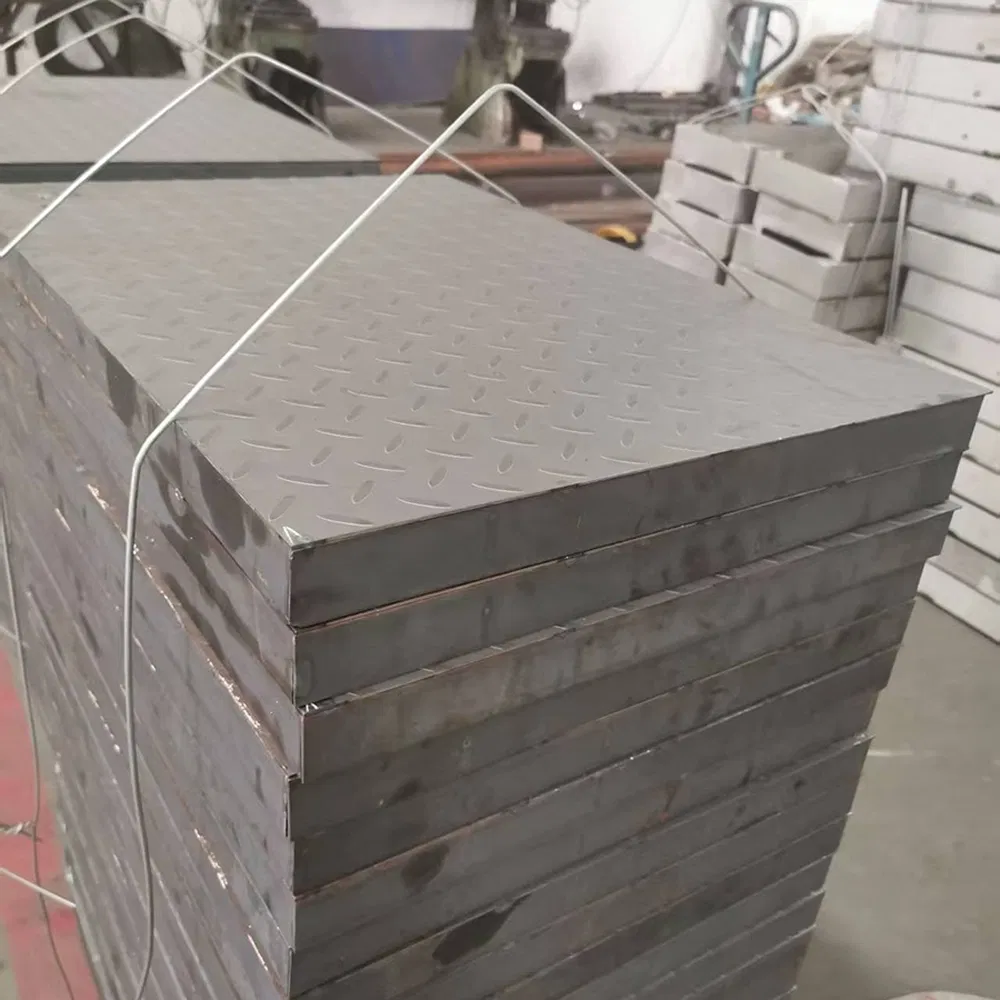 Anti-Skid Surface Galvanized 1-50 kN/M2 Load Capacity Drainage Cover Steel Grating