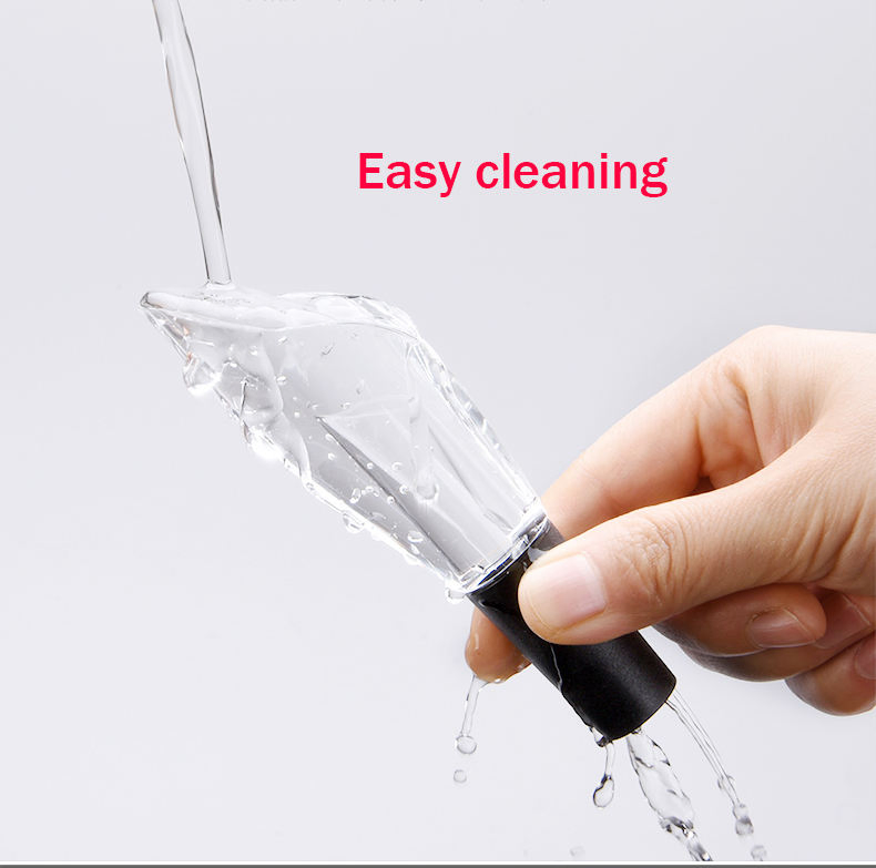 Manufacturer Premium 2 in 1 Red Acrylic Wine Aerator Pourer Decanter Spout