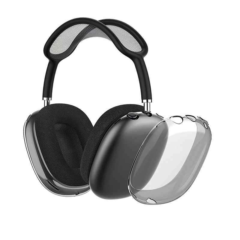 Чехол для AirPods Max с логотипом, прозрачный