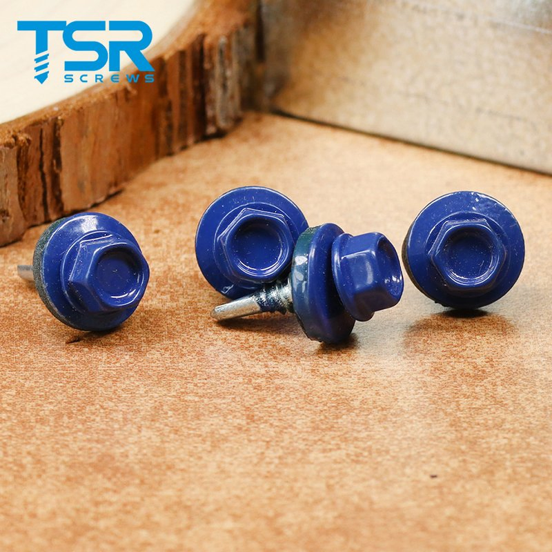 Ruspert Colorful Self Tapping Metal Hex Flange Head Self Drilling Screw For Sandiwich Panel