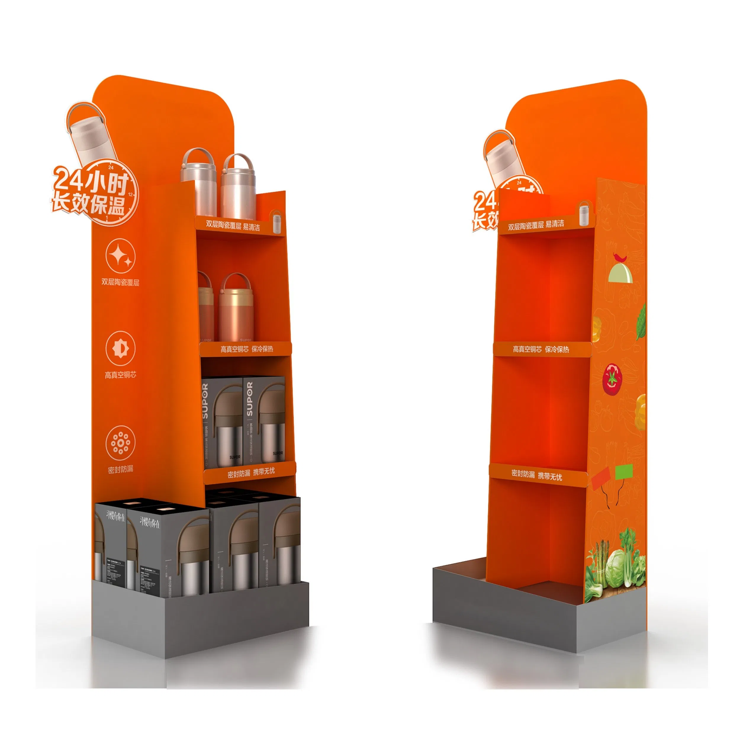Free Sample Making, Quick Production, Custom Designed Paper Display Rack