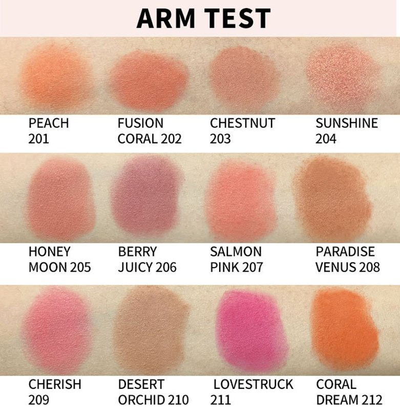 Wholesale Custom Vegan Blush Single Face Cheek Tint Orange Blush Private Label