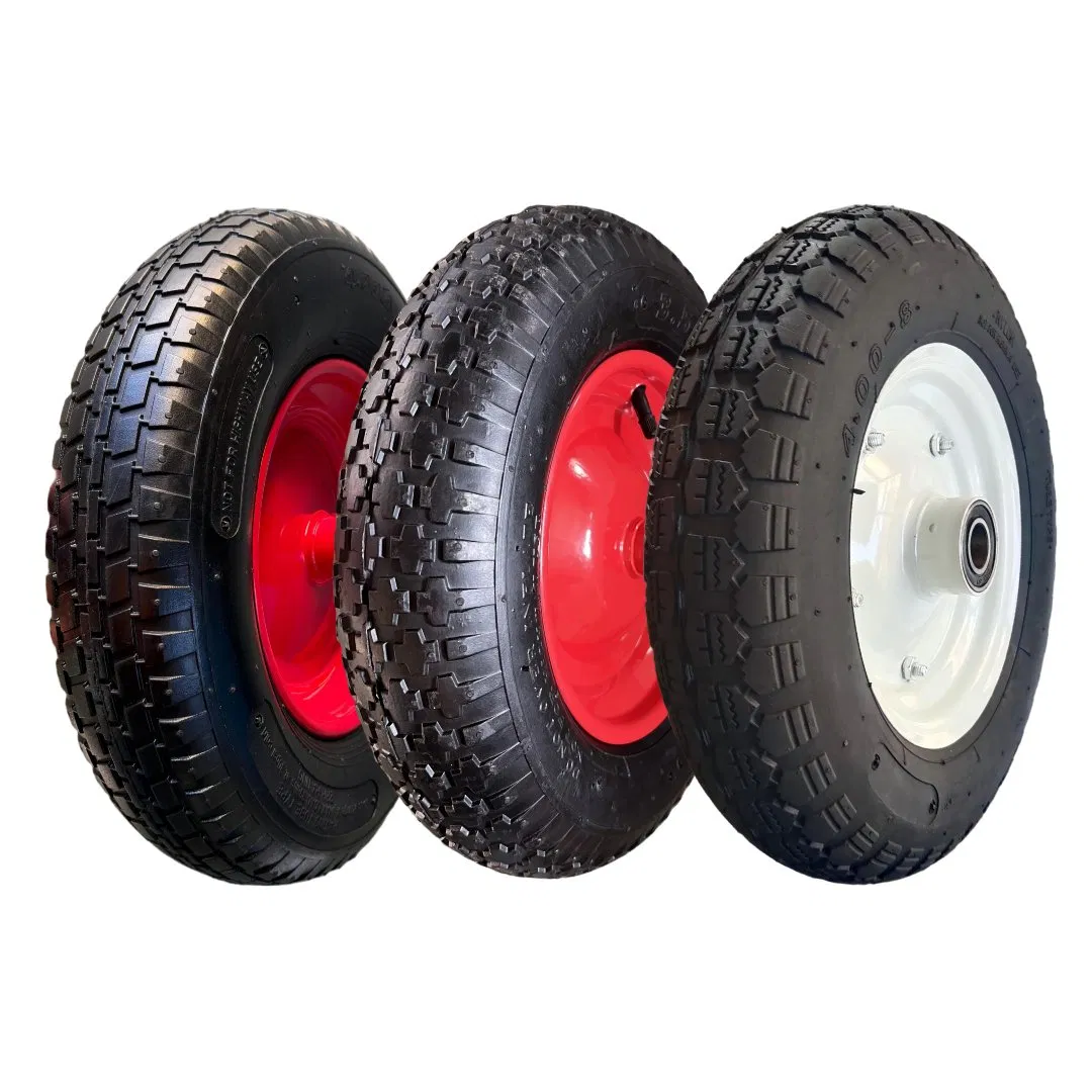 Wholesale Inflatable Pneumatic Rubber Wheel 3.50-8 4.00-8 for Wheelbarrow and Garden Wagon