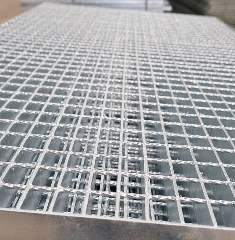 Serrated Flat HDG Steel Grating Serrated Walkway Grating