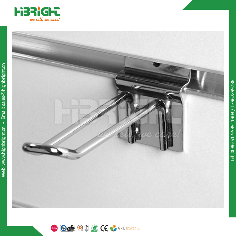 Double Prong Pegboard Steel Display Hooks with Price Tag