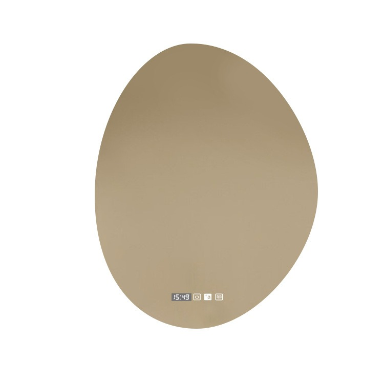 Stylish Rectangle Wall-Mounted Mirror with Smart Sensor for Makeup Artists