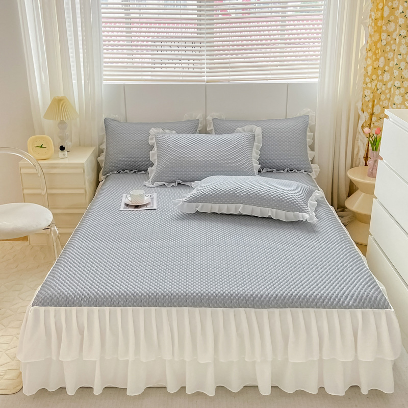 Wholesale Factory Simple Cool Feeling Ice Silk Washable Bedding Mat
