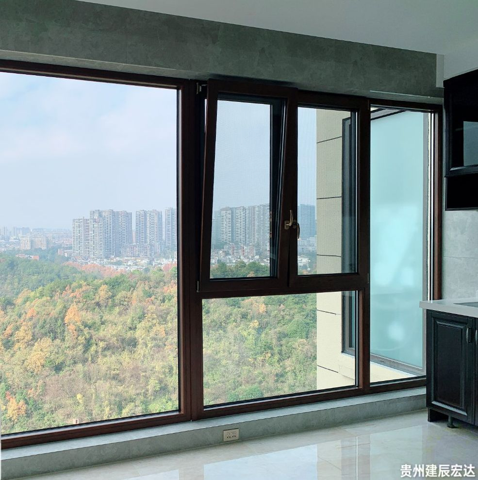 High-End Classic Style Wooden Metal Window with CSA Certificated for Luxury Villa