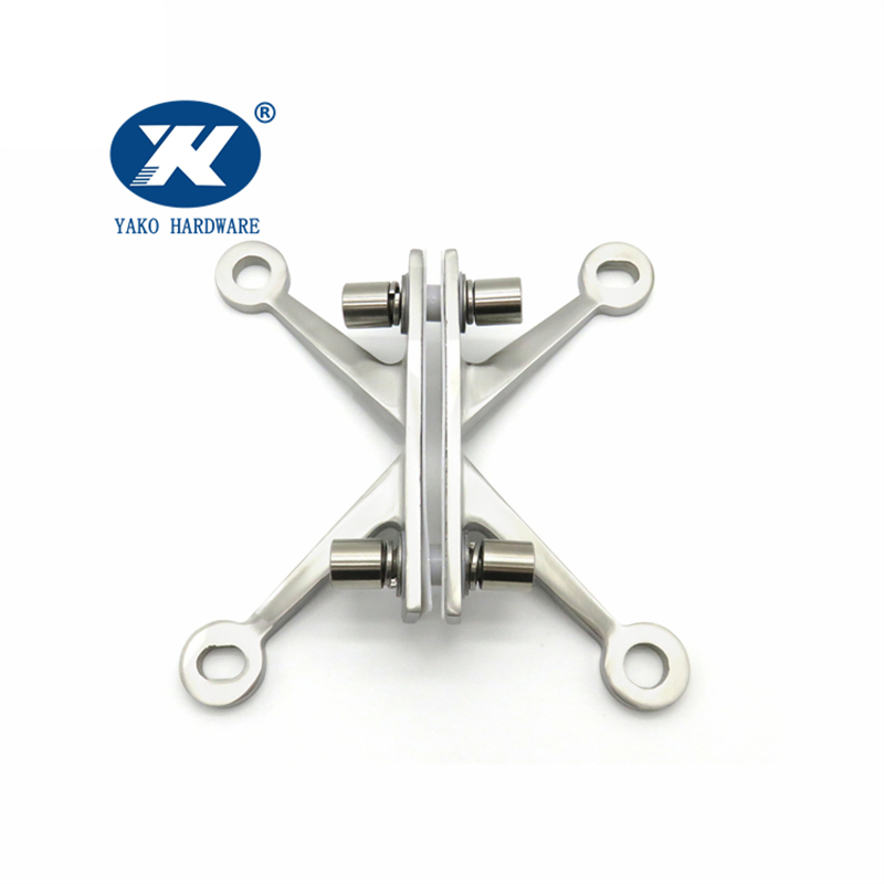 4 Arms Stainless Steel K Type Glass Fin Spider Fitting Spider Glass Accessories for Tempered Glass Railing