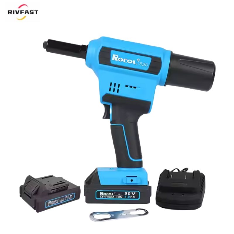 1-Hour Fast Charging Cordless Rivet Gun with Long-Lasting Lithium Battery Technology 2.4-6.4mm