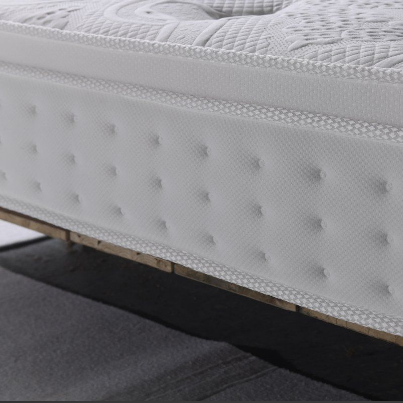 Bedding Sleep-Aiding Simple Mattress Home Furniture Spandex Knitted Elasticity Sponge Natural Latex Pocketed Spring Mattress