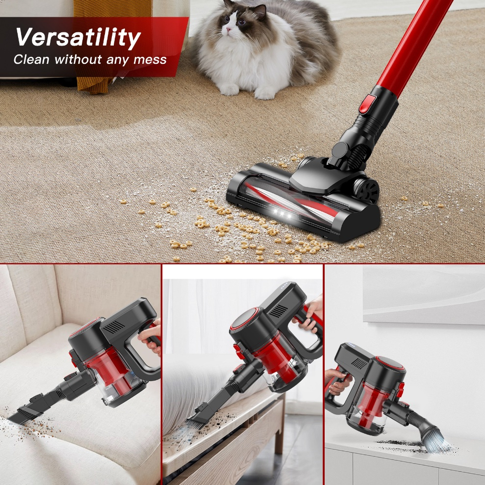 Low Noise Powerful Suction HEPA Filter Handheld Cordless Vacuum Cleaner