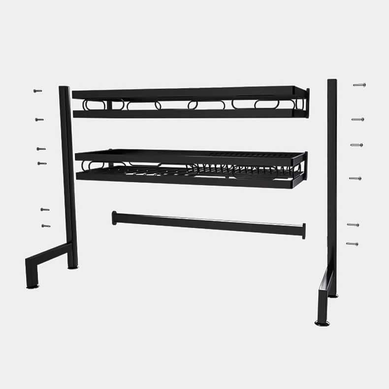 Utensil Holder and Cup Hanging Set Adjustable Kitchen Dish Rack