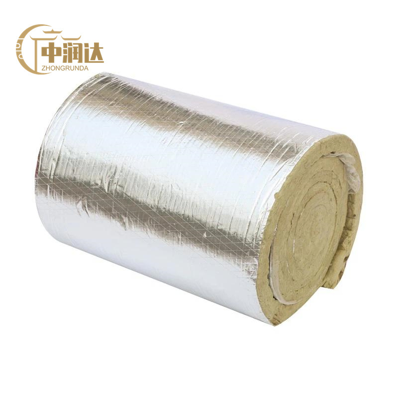 Heat Insulation Rock Basalt Wool Fiber Blankt with Aluminum Foil Faced