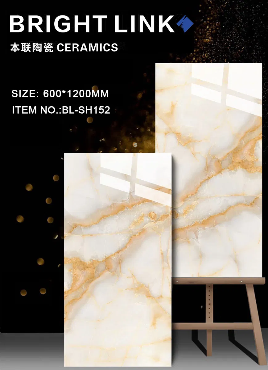 High Quality 600*1200mm with Glorious Design Polished Glazed Porcelain Wall Floor Tile