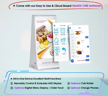 7 Inch LED Display Interactive Self-Service System for Restaurants