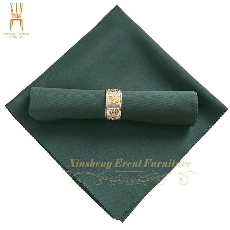 Good Quality Wedding Hotel Restaurant Polyester Fabric Many Colors 48X48cm Table Napkin for Party