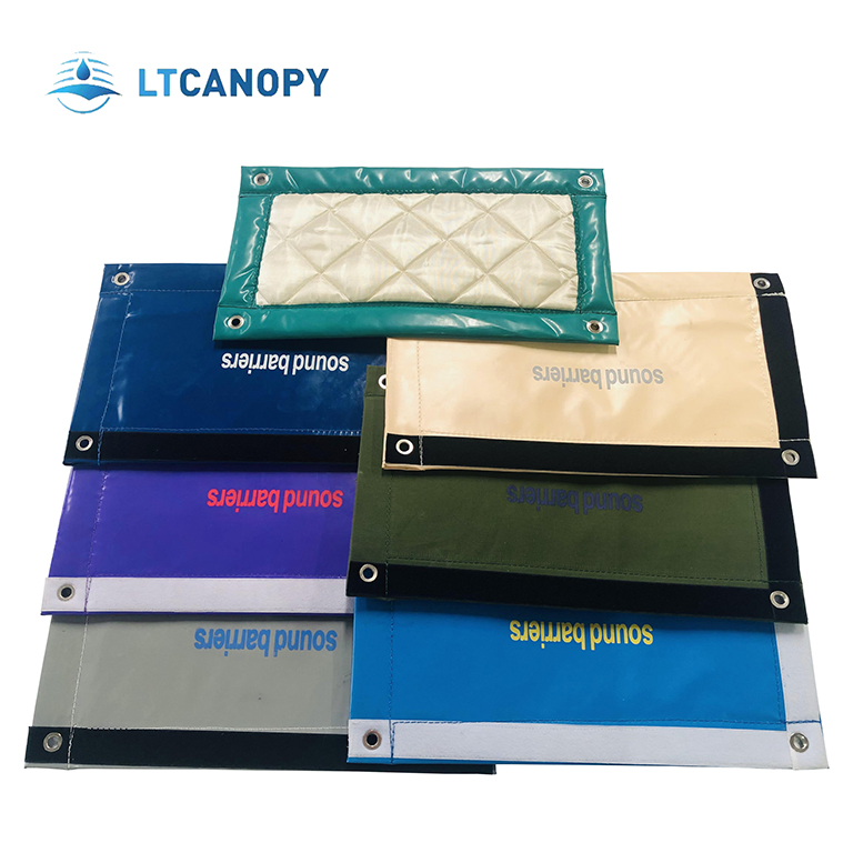 Litong Soundbarrier Fence Soundproof Sheet Noise Reduction Lightweight Pad Acoustic Mat Supermarket Sound Reduction Blanket