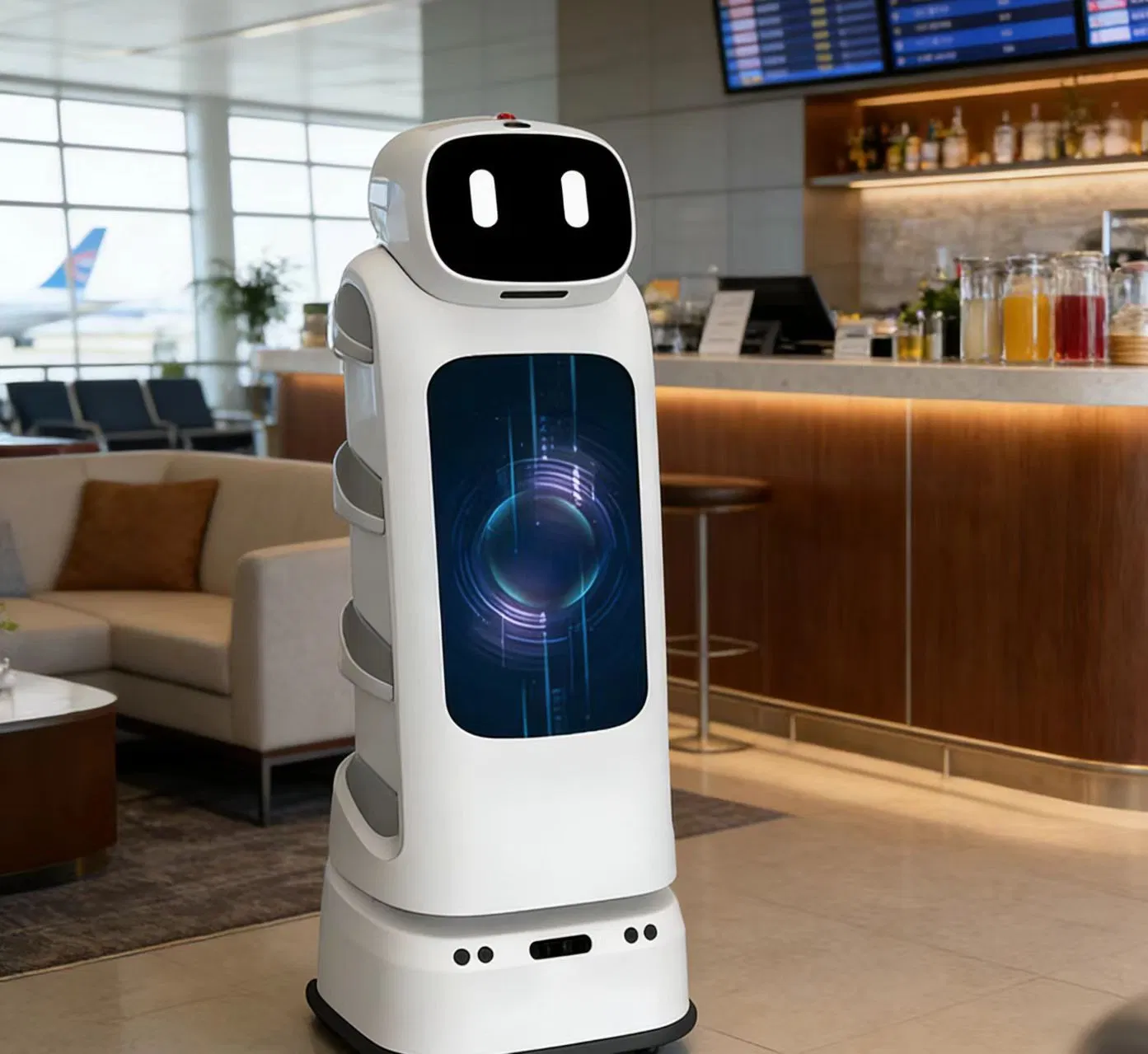 Durable and Stable Automatic Food Delivery and Serving Robot