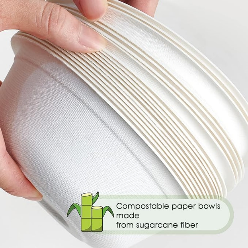 Eco-Friendly 12 Oz Disposable Paper Bowls for Eco-Conscious Parties