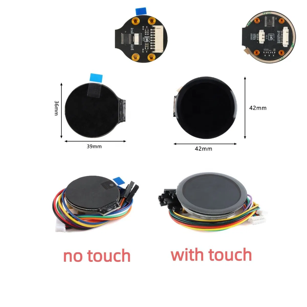 Custom 1.73 Inch Car Audio Bass Knob Screen Encoder 1.28 Inch Round Display Smart Rotary Display Control with Panel