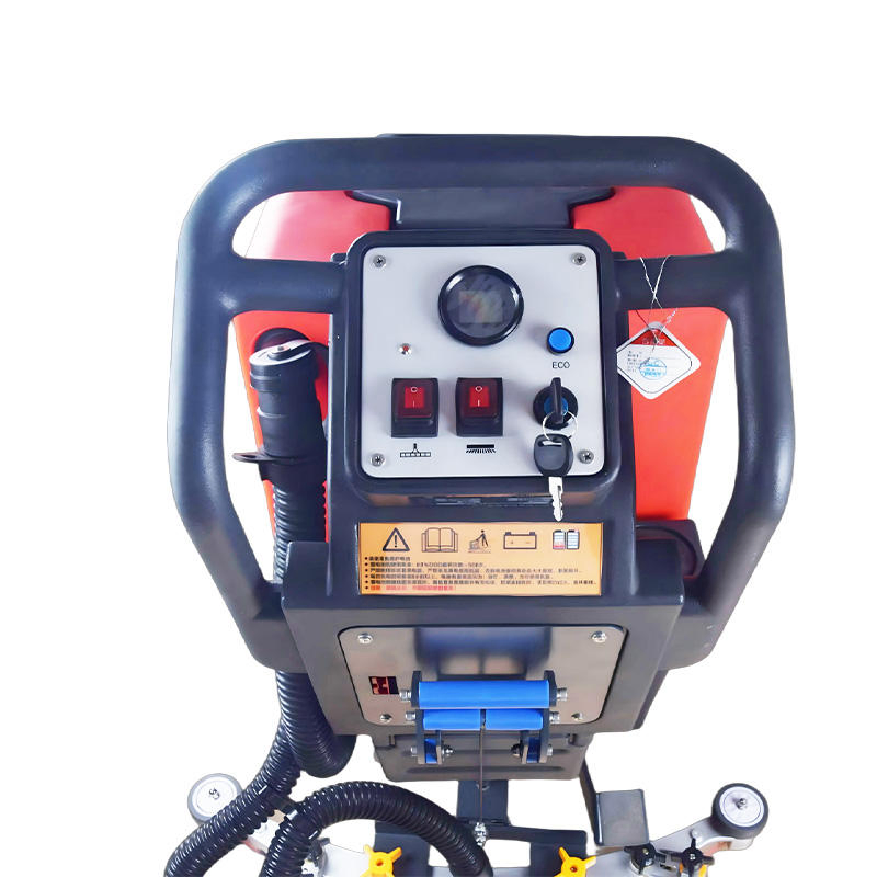 Commercial Walk Behind Floor Scrubber Dryer 52omm Battery Powered Industrial Floor Cleaning Machine