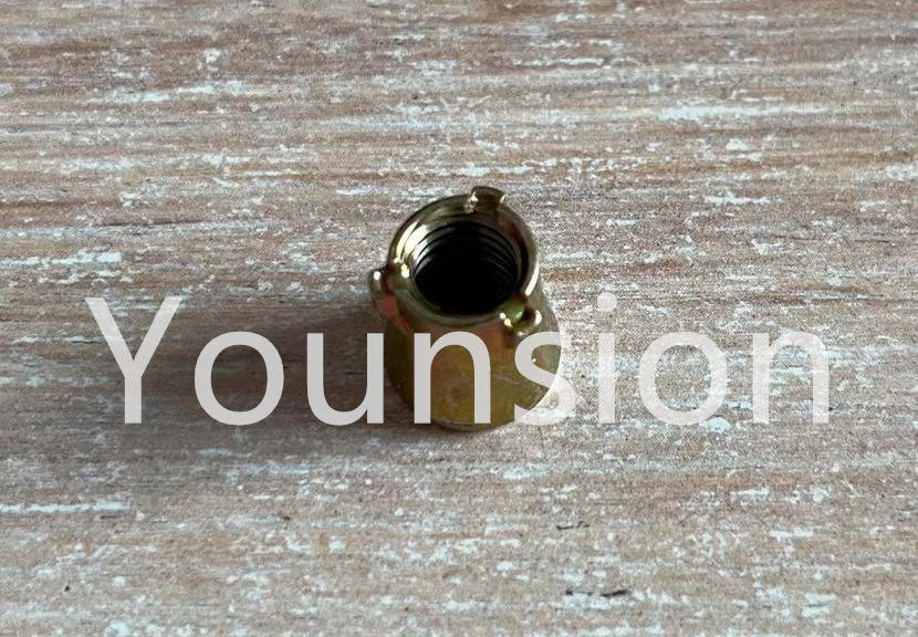 Анкерная гайка из углеродистой стали с желтым цинком, 3 шт.