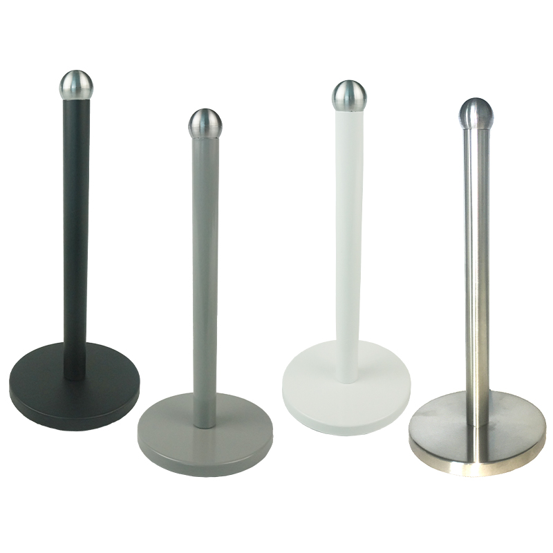 New Design Steel Kitchen Standing Paper Roll Holder for Bathroom Toilet Towel Clip Home Storage