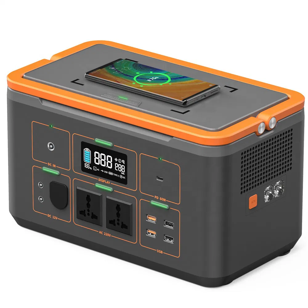 Portable Power Generator 150000mAh Station Supply, DC/AC Inverter Charged by Wall Outlet Power Bank for Outdoor Camping Travel Emergency Backup (PPS-1500)