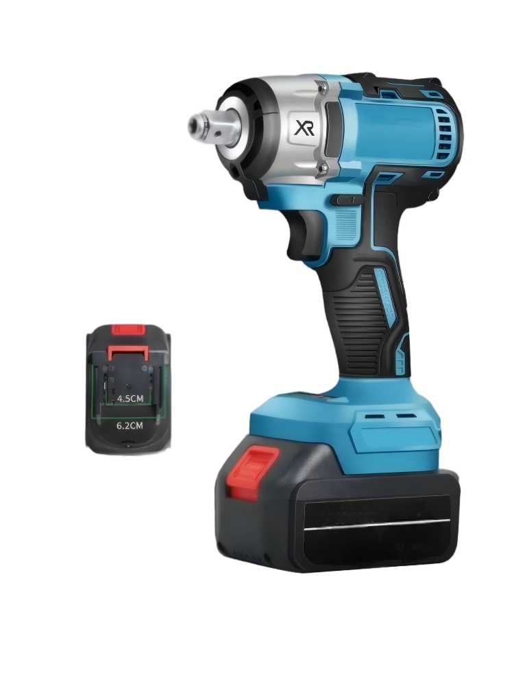 320nm Cordless Impact Wrench 21V Max Brushless Motor with 2 Batteries & Charger High Torque Electric Power Wrench for Automotive for Power Tools Sets