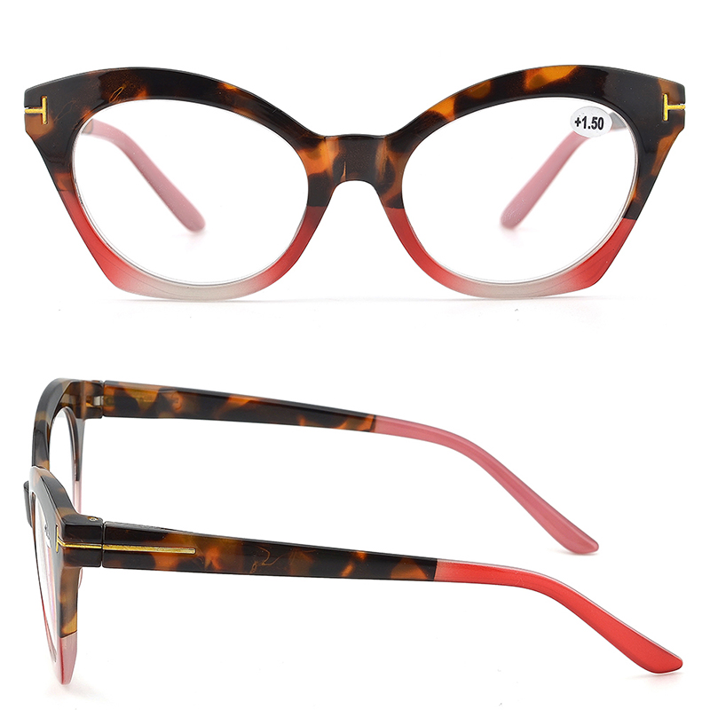 High Quality Fashion Trend Wholesales PC Frame Cat Eye Reading Glasses for Women