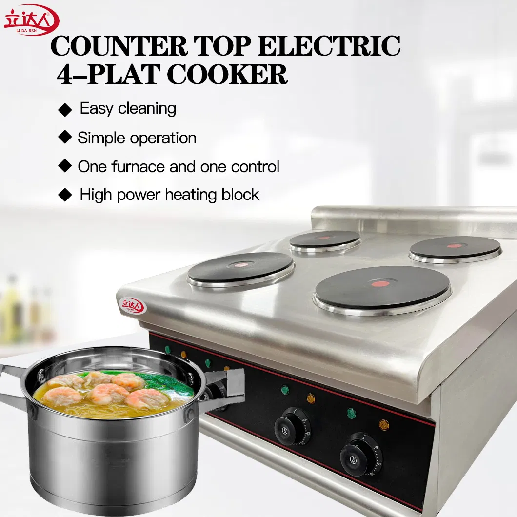 Ld-4zs 4 Burner Electric - Induction Wok Stir Fry Cooker