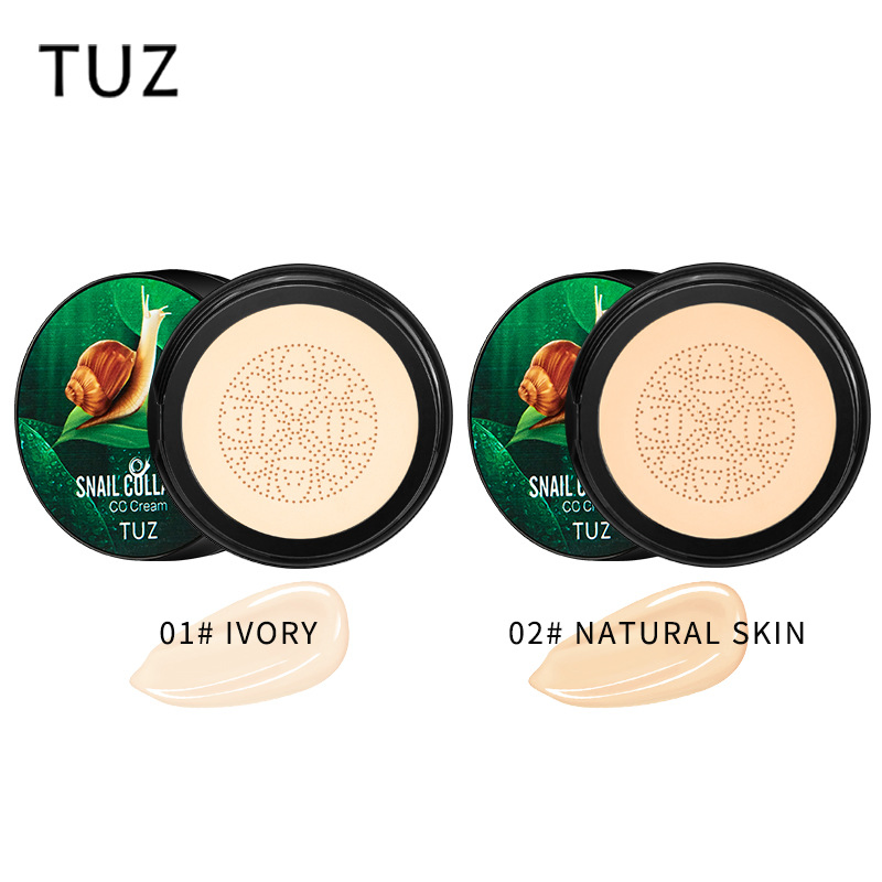 Tuz Snail Collagen Cc Cream Mushroom Head Air Cushion Bb Cream Foundation Concealer Skin