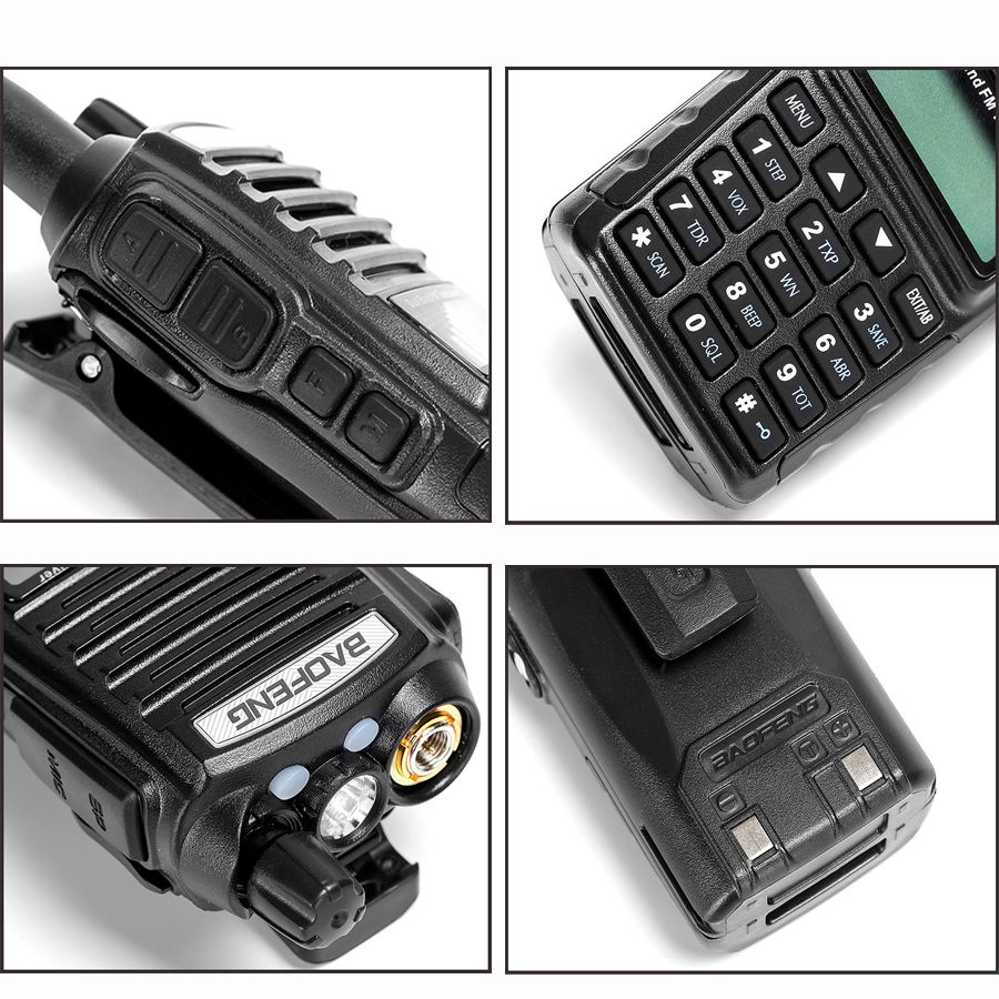 Baofeng UV-82 Dual Band 8W High Power FM Transceiver 10km Long-Range Hunting Intercom Two-Way CB Ham Radio for Broadcast Systems High Power Radio