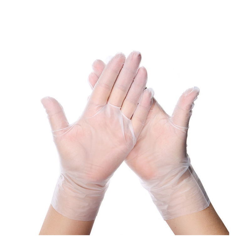 Stretchable Plastic TPE Food Service Gloves (100 PCS) (Clear) – Powder-Free, Latex-Free