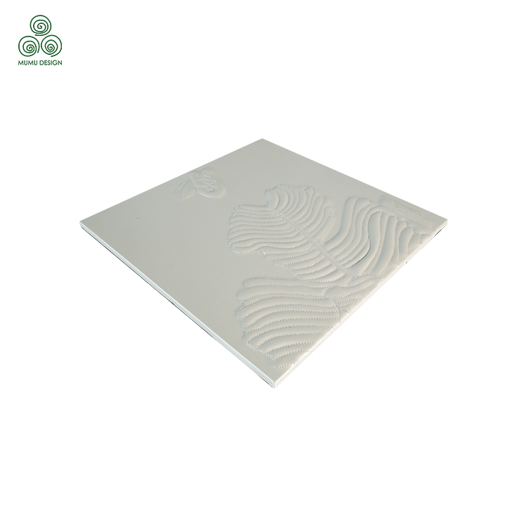 Combining 3D Relief and Chinese Embroidery on Luxury MDF as Wall Panel