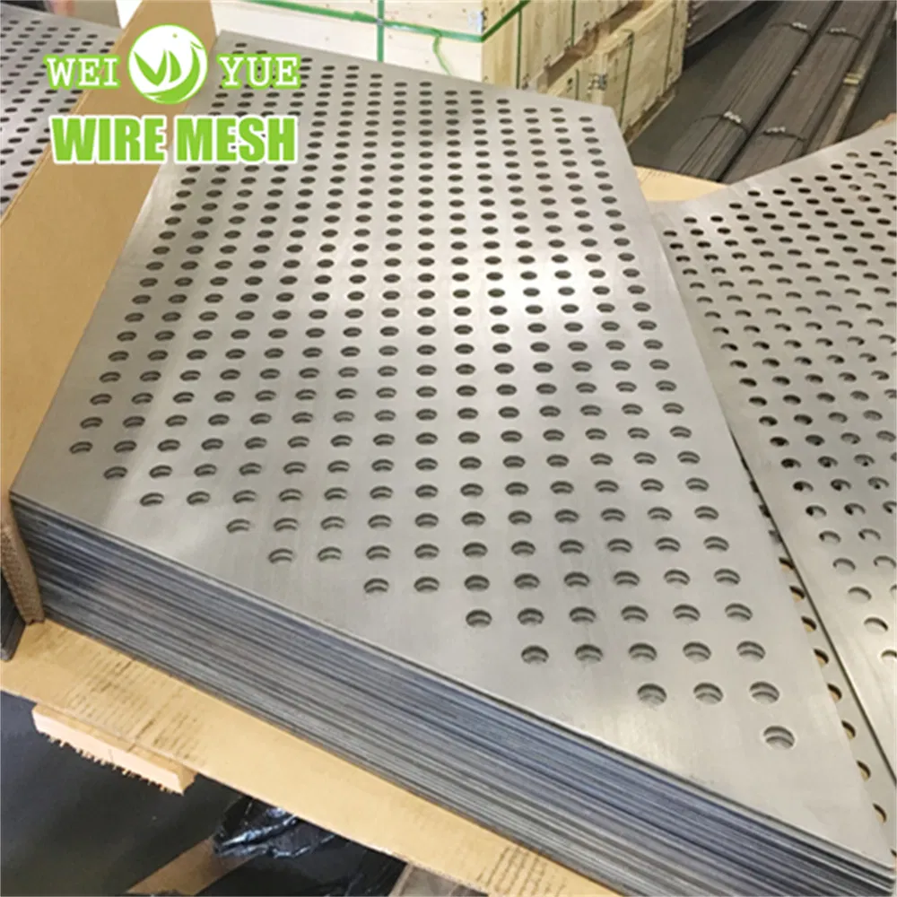 Hot Selling Round Slot Hexagonal Perforated Aluminum Wire Metal Mesh Sheet for Construction Decoration Engineering