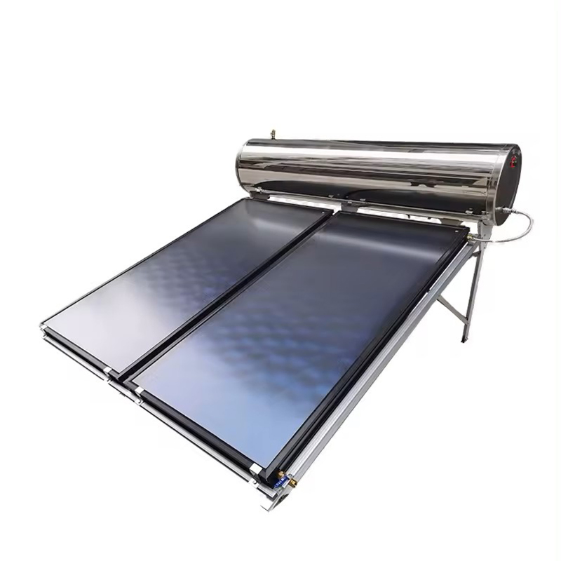 Complete Stainless Steel Flat Panel Geyser with Copper Pipe in Industrial Projects