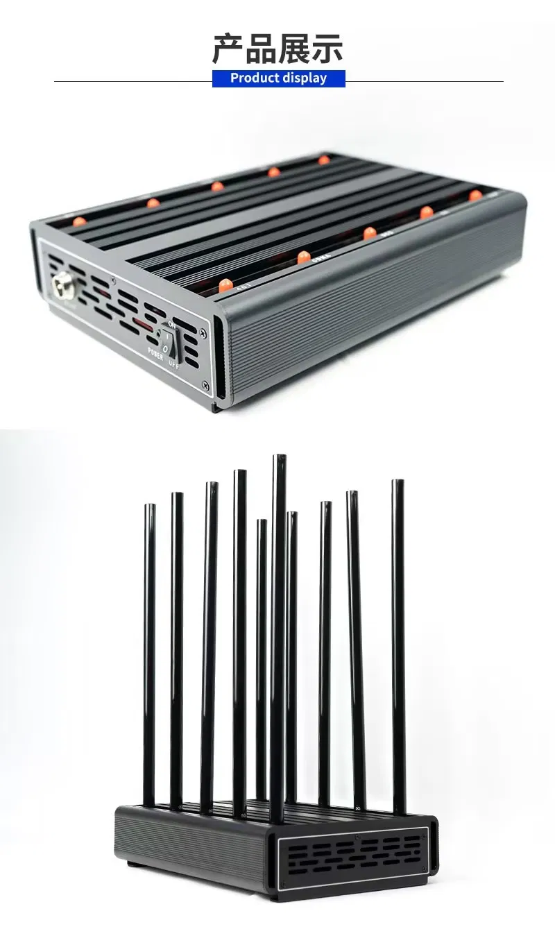 10/12/14/16 Antennas 2g 3G 4G 5g GPS WiFi Desktop Mobile Inhibitor Strengthened Signal Suppression