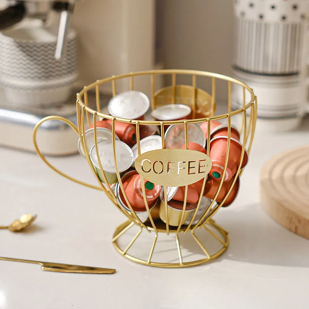 Elegant Coffee Capsule Organizer Rack for Home and Office Use