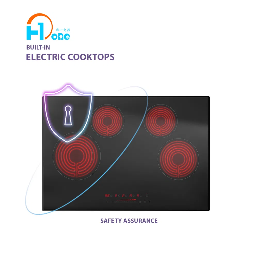 Built-in Electric Stove 4 Burners with 9 Power Levels for Simmer Steam Slow Cook Fry