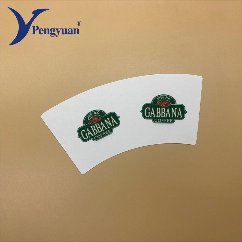 High Quality Printing and Die Cutting Coffee Paper Cup Fan