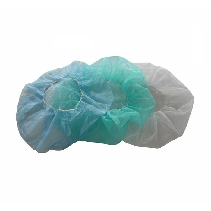 Disposable Bouffant Cap Elastic Dust Cap for Food Service Non Woven Hair Net